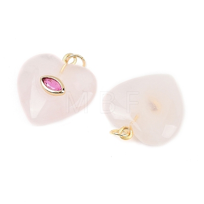 Natural Rose Quartz Pendants X-G-Z134-04C-1
