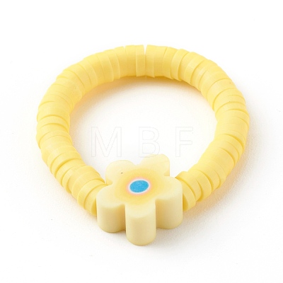 Handmade Polymer Clay Stretch Rings RJEW-JR00345-1