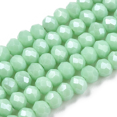 Electroplate Glass Beads Strands EGLA-A04-P8mm-A14-1