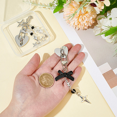 2Pcs Alloy Pendant Decorations HJEW-ME00101-1