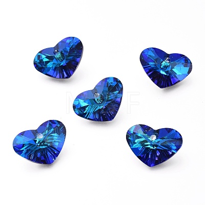 Glass Rhinestone Pendants RGLA-A024-B01-M1-1