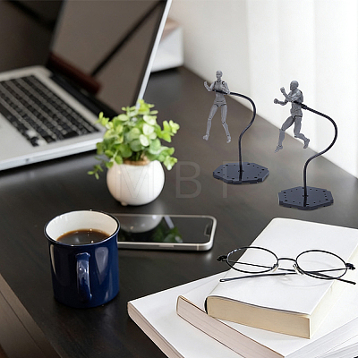 ABS Model Assembled Action Figure Display Holders AJEW-WH0596-775A-1