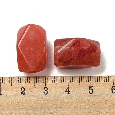 Cherry Quartz Glass Beads G-B070-09-1
