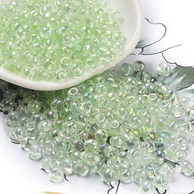 6/0 Inside Colours Glass Seed Beads SEED-A034-03E-1