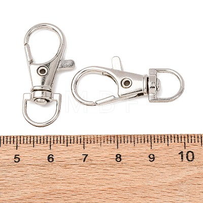Alloy Swivel Lobster Claw Clasps X-E168-1