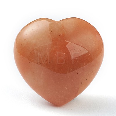 Natural Red Aventurine Heart Love Stone G-G973-07A-1