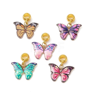 Alloy Enamel European Dangle Charms PALLOY-JF01972-S-1