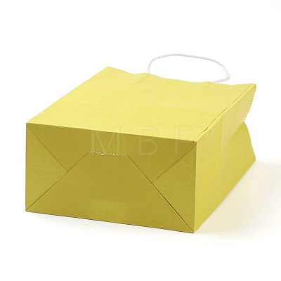 Pure Color Kraft Paper Bags AJEW-G020-B-10-1