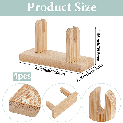 Wood Display Stands AJEW-WH20048-92-1