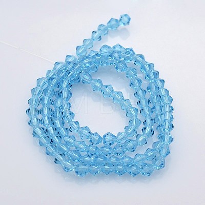 Bicone Glass Beads Strands EGLA-P016-3mm-02-1