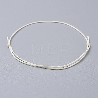 Adjustable Flat Waxed Polyester Cords Bracelet Making AJEW-JB00508-06-1
