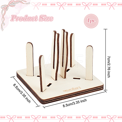 Wood Wood Bow Maker Templates DIY-WH0028-79-1