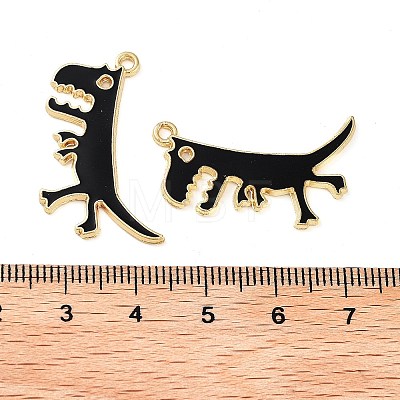 Rack Plating Alloy Enamel Pendants FIND-Q099-01G-01-1