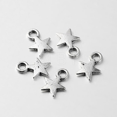 Tibetan Style Alloy Star Charms LS-TIBEB-O004-11-1