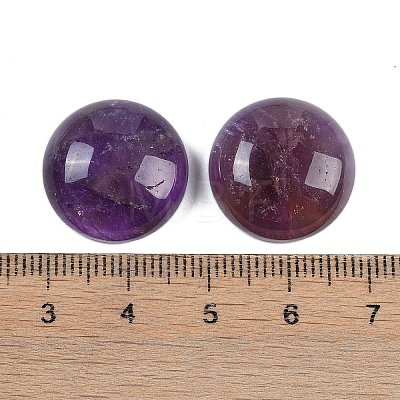 Natural Amethyst Cabochons G-T020-18mm-41-1