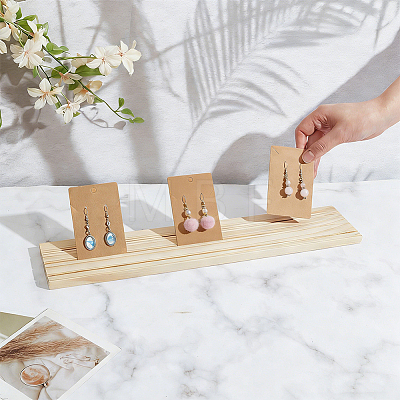 3-Slot Wood Slotted Display Stands ODIS-SP0002-25-1