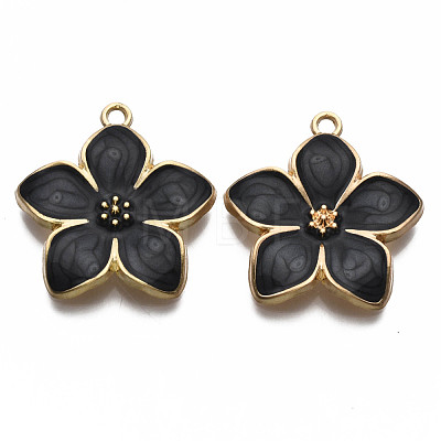 Alloy Enamel Pendants ENAM-T011-107B-NR-1