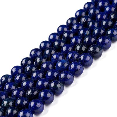 Natural Lapis Lazuli Round Beads Strands X-G-I181-10-6mm-1