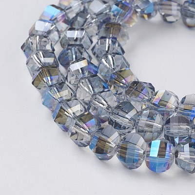 Electroplate Glass Beads Strands EGLA-L012-A-FR02-1