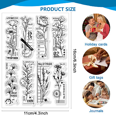 Custom PVC Plastic Clear Stamps DIY-WH0618-0054-1