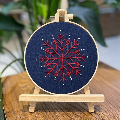 Christmas Snowflake DIY Embroidery Kits PW-WGCD52B-03-1