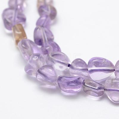 Natural Ametrine Beads Strands G-F521-22-1