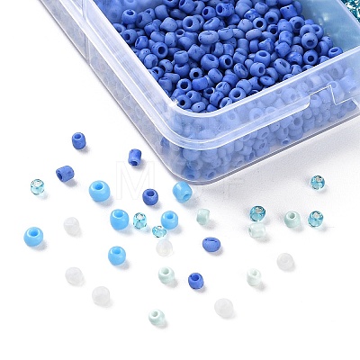 DIY 15 Grids ABS Plastic & Glass Seed Beads Jewelry Making Finding Beads Kits DIY-G119-02H-1