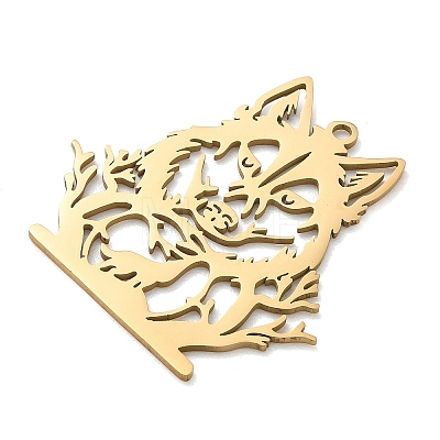 201 Stainless Steel Pendants SA-CBAE892-01G-01-1