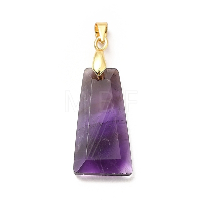 Natural Amethyst Pendants G-C045-01B-G-1