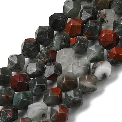 Natural African Bloodstone Beads Strands G-Z119-A28-03-1