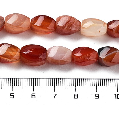 Natural Banded Agate Beads Strands G-G172-01L-1