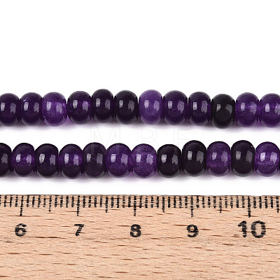 Dyed Natural White Jade Beads Strands G-T139-59A-03-1