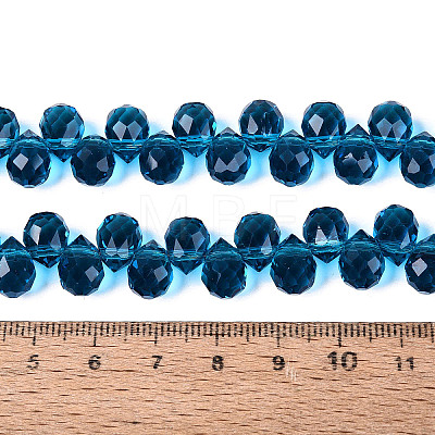 Transparent Glass Beads Strands GLAA-Q116-01A-B16-1