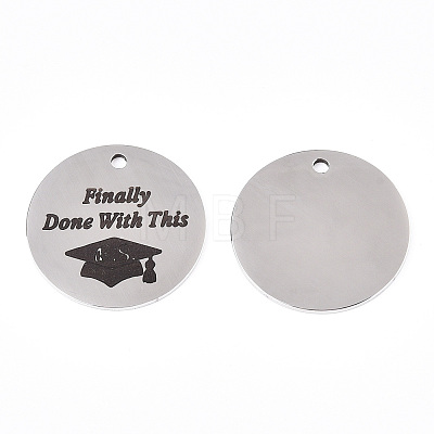 Non-Tarnish 201 Stainless Steel Pendants LS-STAS-T064-38P-27-1