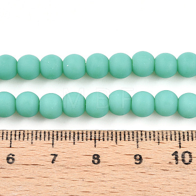 Opaque Glass Beads Strands X-GLAA-T032-P6mm-MD12-1