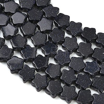 Synthetic Blue Goldstone Beads Strands GG-CBA199E-C02-01-1