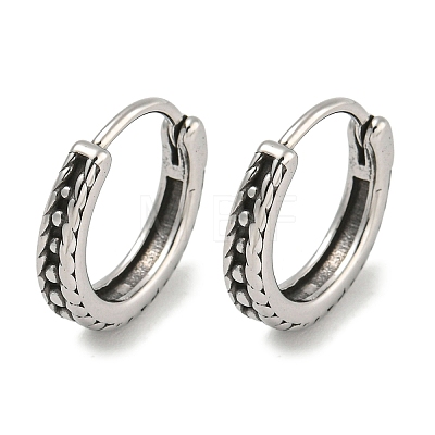 316 Surgical Stainless Steel Hoop Earrings EJEW-D096-23K-AS-1