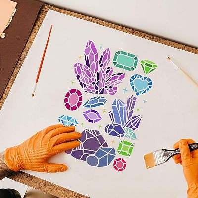 Plastic Reusable Drawing Painting Stencils Templates DIY-WH0202-273-1