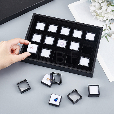 Rectangle Paper Loose Diamond Organizer Trays CON-WH0095-74-1