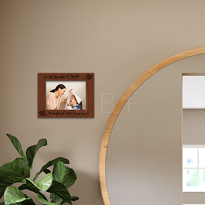 Leather Picture Frame AJEW-WH0320-01I-1