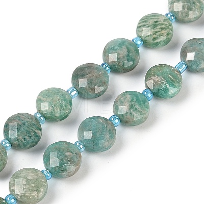 Natural Amazonite Beads Strands G-B094-A18-01-1