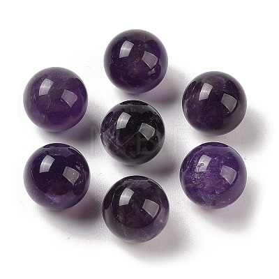 Natural Amethyst No Hole Sphere Beads G-K353-04C-03-1