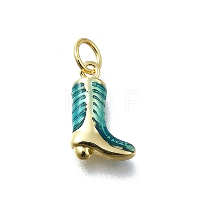 Brass Enamel Pendants KK-K400-50G-03B-1