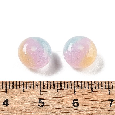 Two Tone Transparent Resin Beads RESI-S013-01E-1