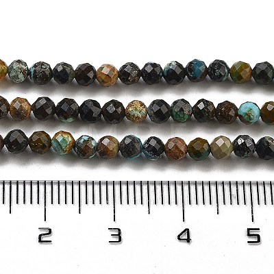 Natural Chrysocolla Beads Strands G-G140-A05-01-1