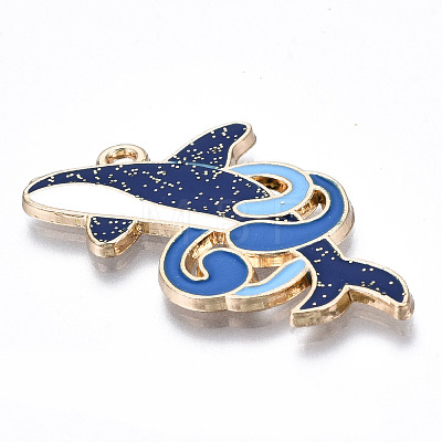 Eco-Friendly Alloy Enamel Pendants ENAM-Q437-032-NR-1