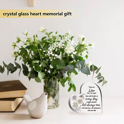 Heart-shaped with Word Acrylic Ornaments DJEW-WH0241-001-1