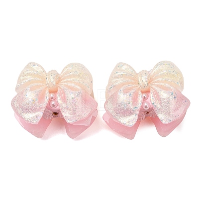 Luminous Opaque Resin & Rhinestone & Polymer Clay Beads RE-CBA1913-02F-1