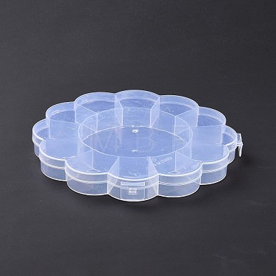Sunflower Transparent Plastic Bead Containers CON-XCP0001-96-1