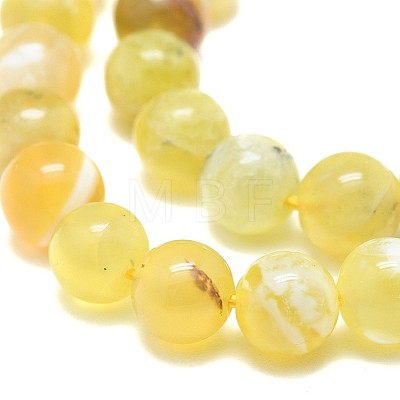 Natural Yellow Opal Beads Strands G-F674-07AB-8mm-1